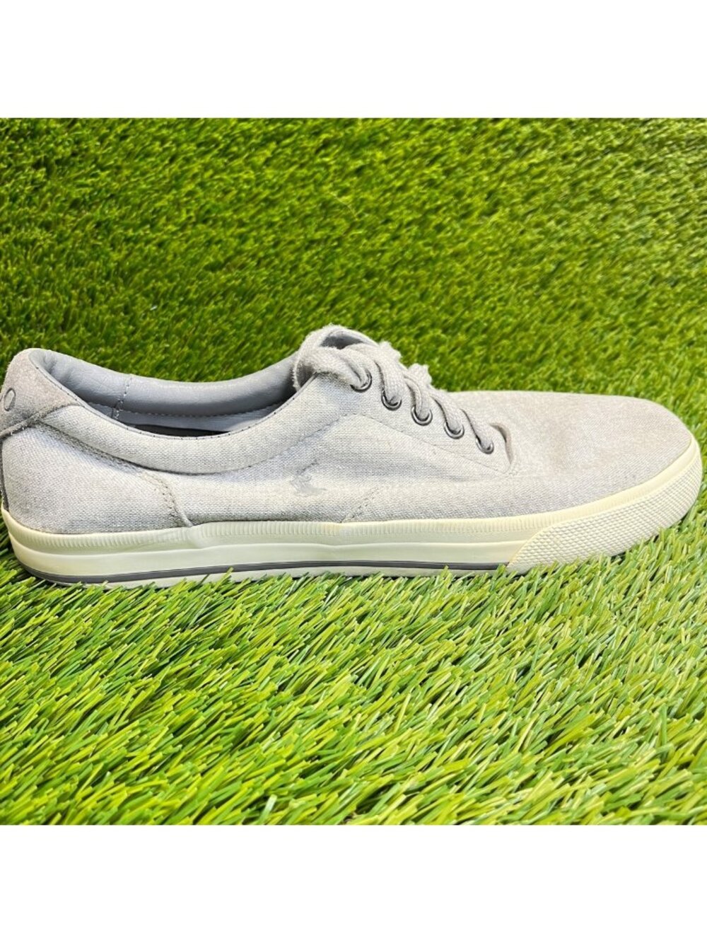 Polo Ralph Lauren Vaughn Mens Size 10.5 Gray Athletic Skateboard Shoes Sneakers